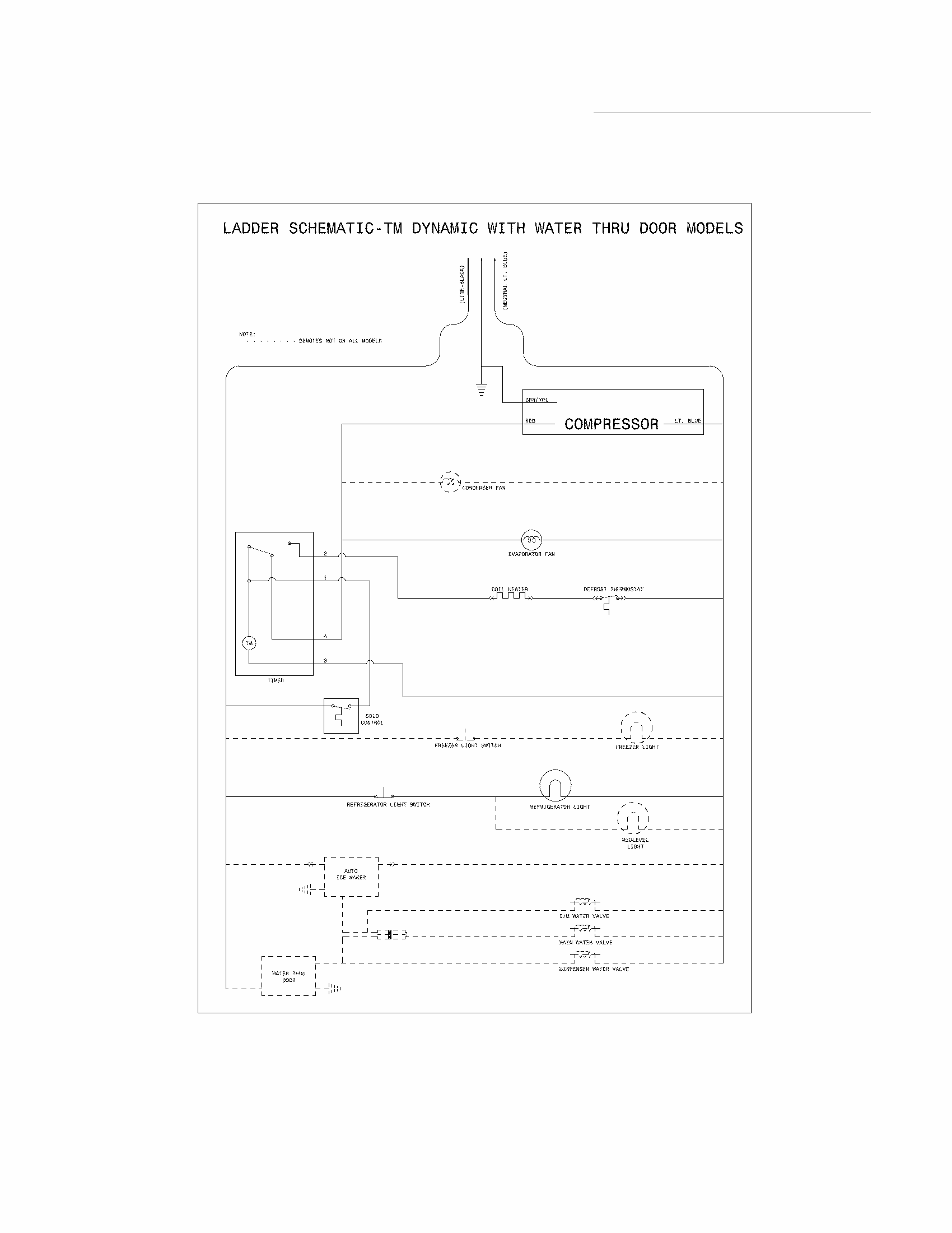 Wiring Schematic Diagram and Parts List for 25378894010  Kenmore Refrigerator