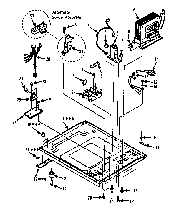 Microwave Parts Diagram and Parts List for 5648756181  Kenmore Microwave