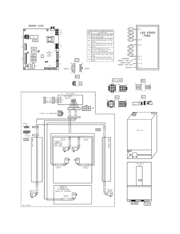 Wiring Diagram Diagram and Parts List for EI23BC30KS4A  Electrolux Refrigerator