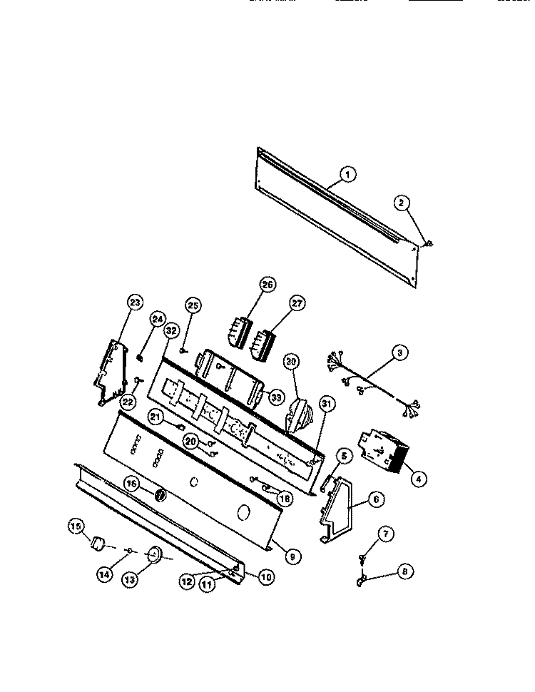 CONSOLE Diagram and Parts List for WCISFH0  Frigidaire Washer