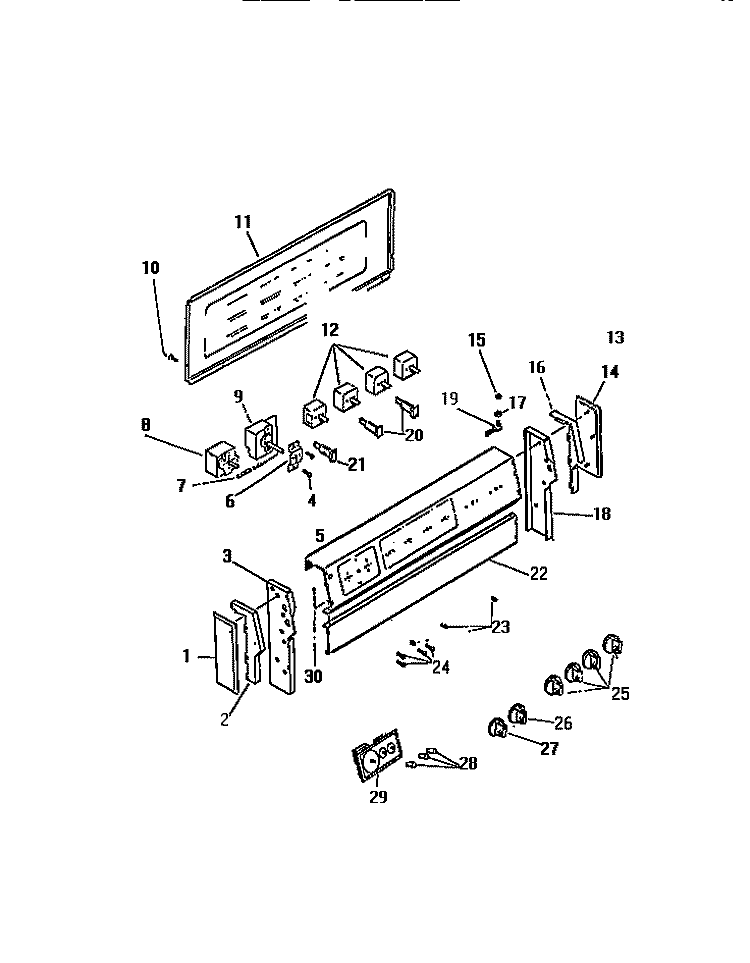 BACKGUARD Diagram and Parts List for REP306CT1  Kelvinator Range