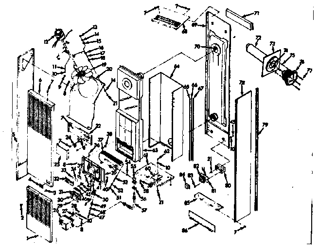 Unit parts Diagram and Parts List for 867736251  Frigidaire Furnace