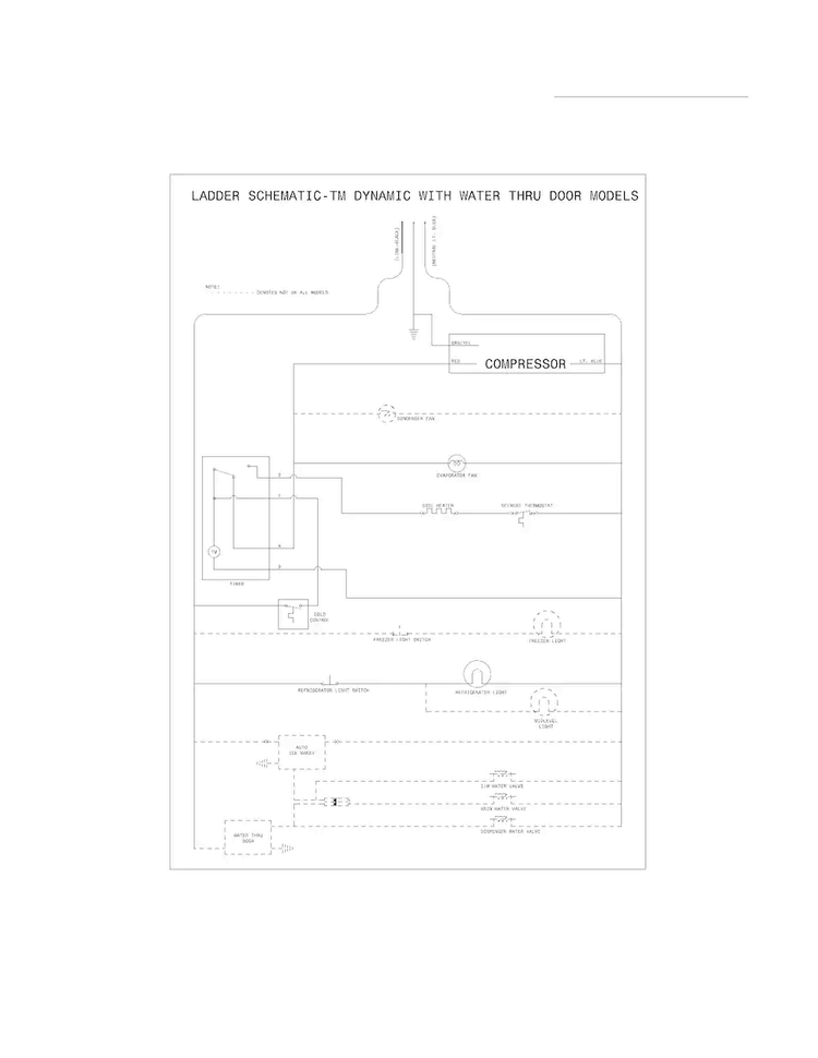 Wiring Schematic Diagram and Parts List for FFHT1817LB7  Frigidaire Refrigerator