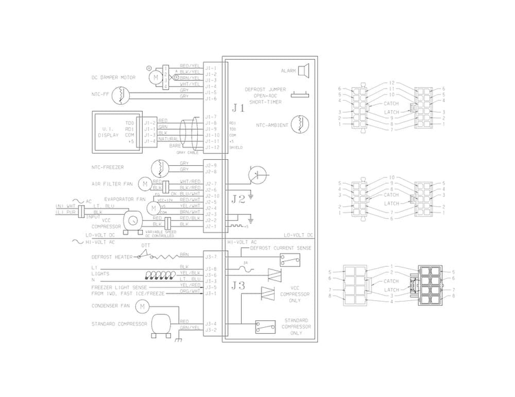 Wiring Schematic Diagram and Parts List for FFHS2622MSR  Frigidaire Refrigerator