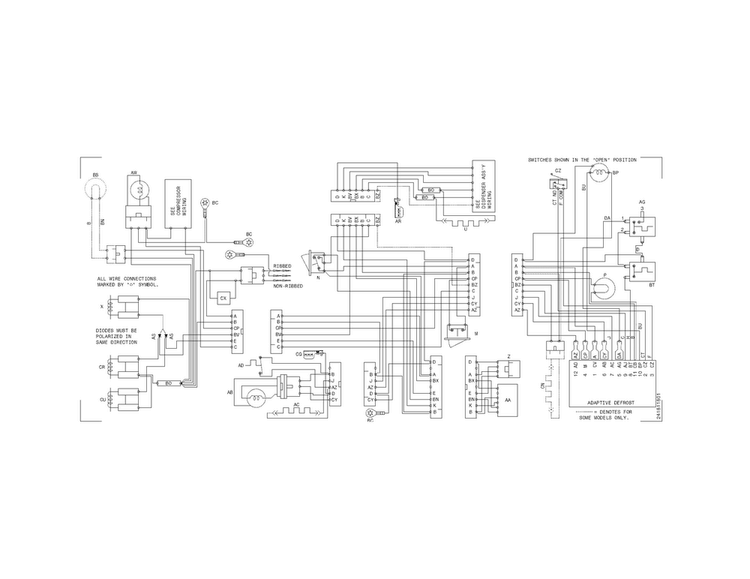 Wiring Diagram Diagram and Parts List for FFHS2311PF4  Frigidaire Refrigerator