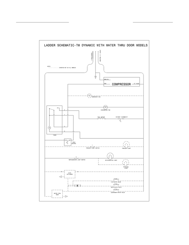 Wiring Schematic Diagram and Parts List for 25372629013  Kenmore Refrigerator