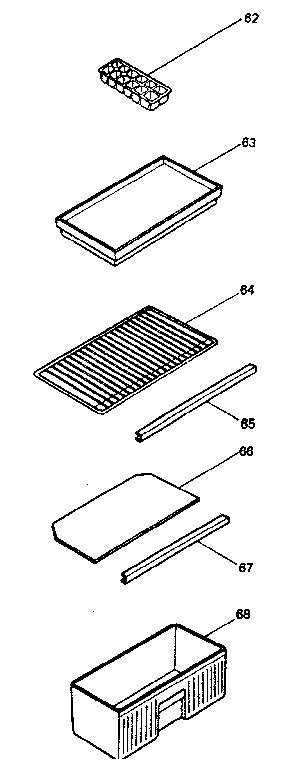 Accessories Diagram and Parts List for 5648913470  Kenmore Refrigerator