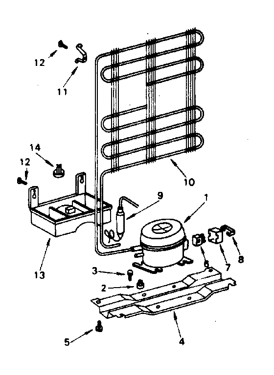 Cooling Unit Parts Diagram and Parts List for 5648680190  Kenmore Refrigerator