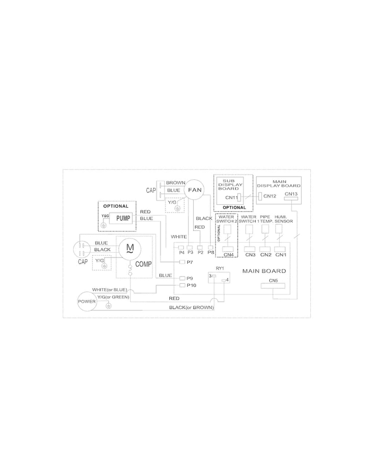 Wiring Diagram Diagram and Parts List for FAD704DUD14  Frigidaire Dehumidifier