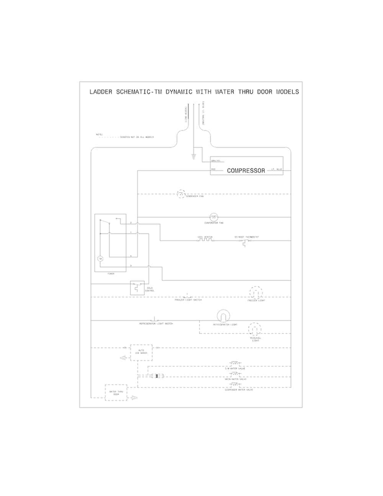 Wiring Schematic Diagram and Parts List for 2536172201Z  Kenmore Refrigerator