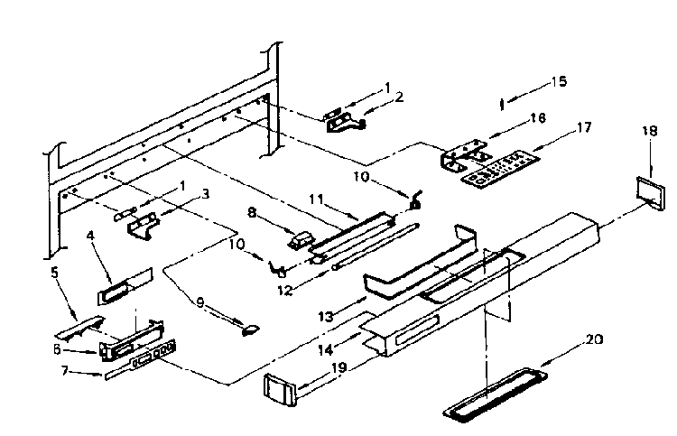 Control Panel Parts Diagram and Parts List for 5648761980  Kenmore Refrigerator