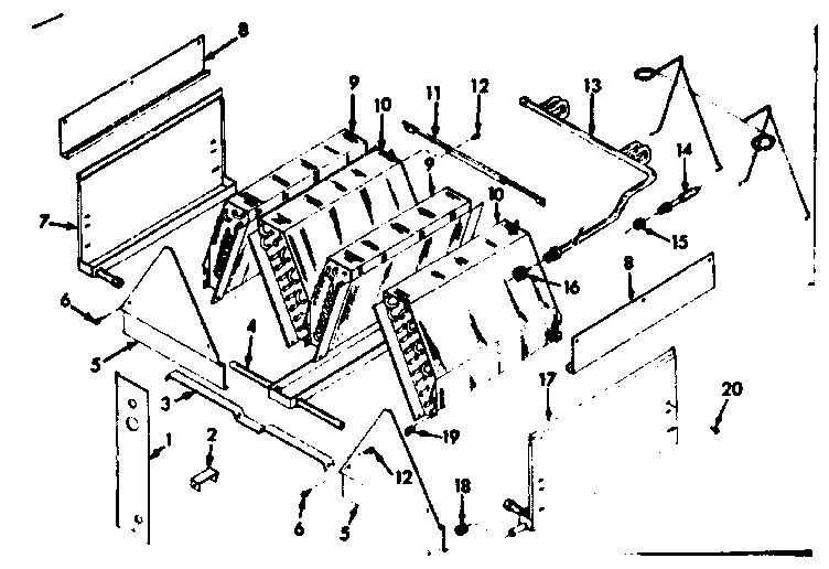 Sears evaporator Diagram and Parts List for 867814461  Frigidaire Air Conditioner