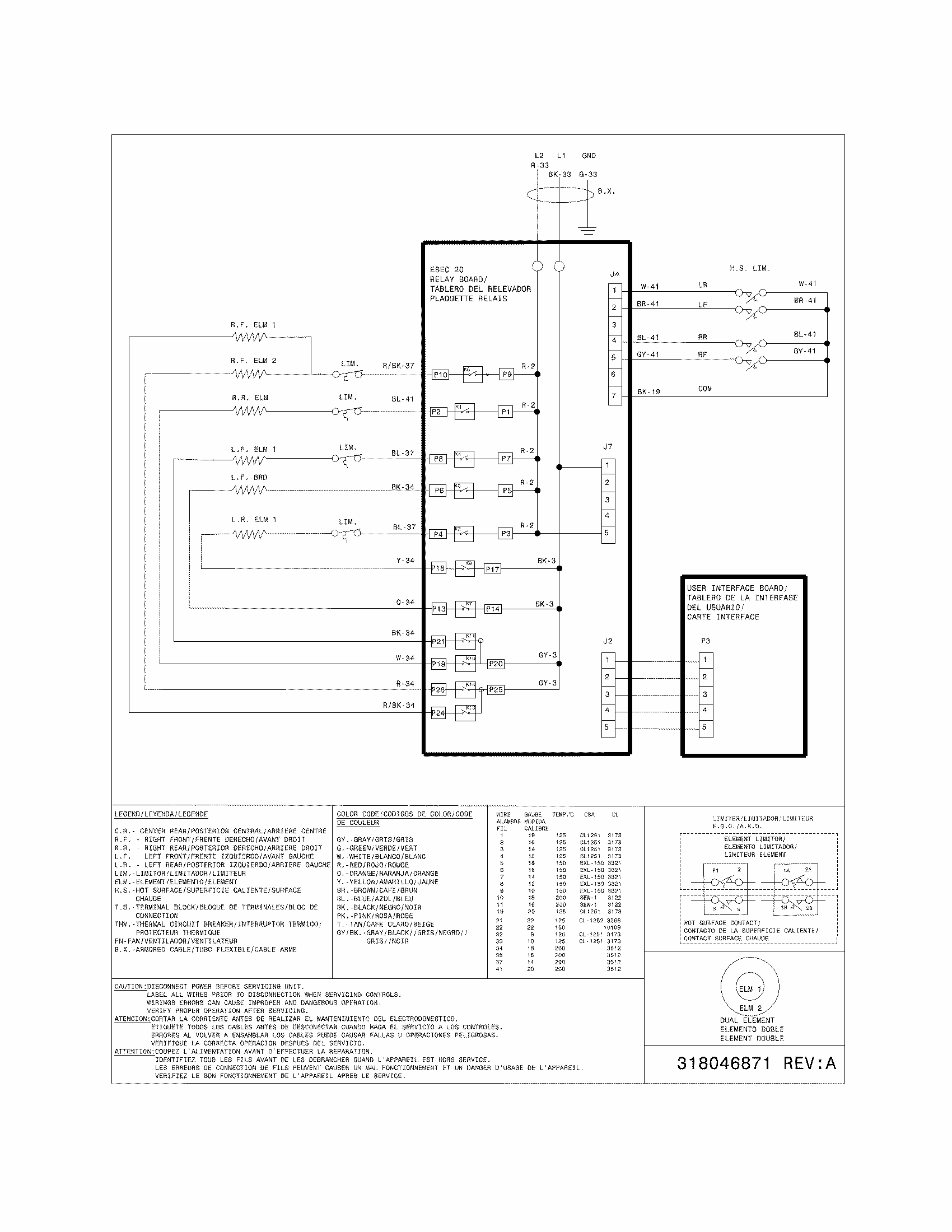 Wiring Diagram Diagram and Parts List for 79044229100  Kenmore Cooktop