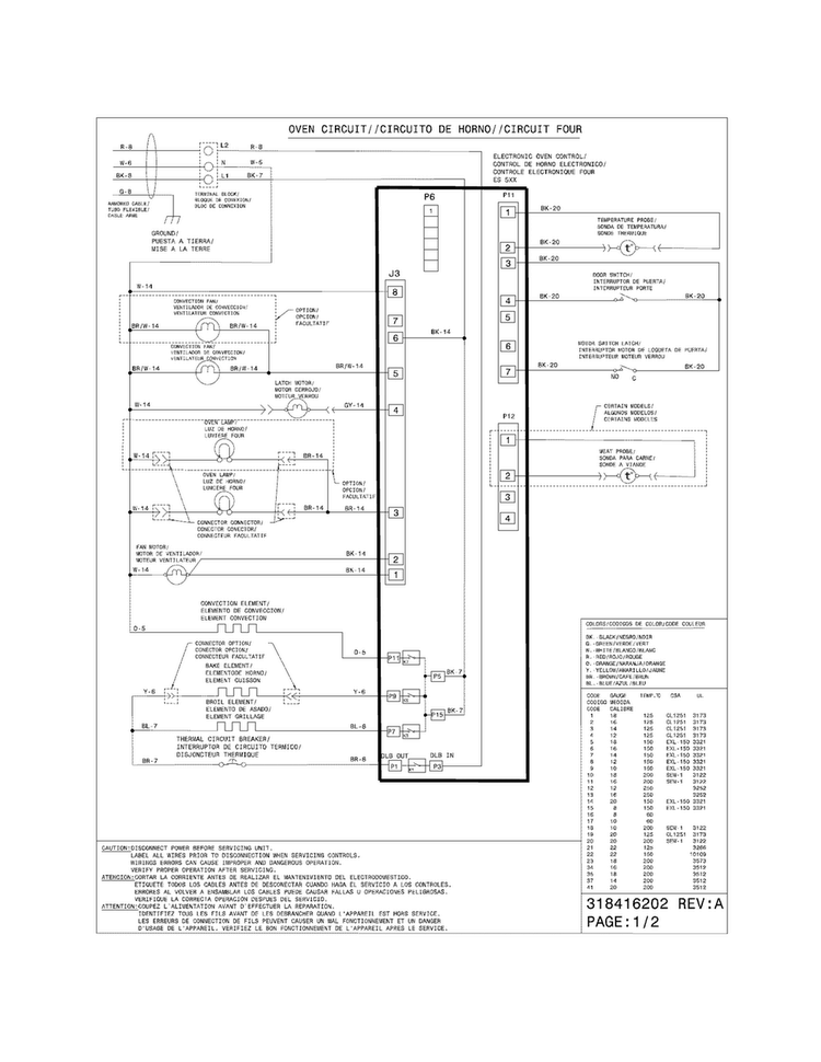Wiring Diagram Diagram and Parts List for CPET3085KF3  Frigidaire Wall Oven