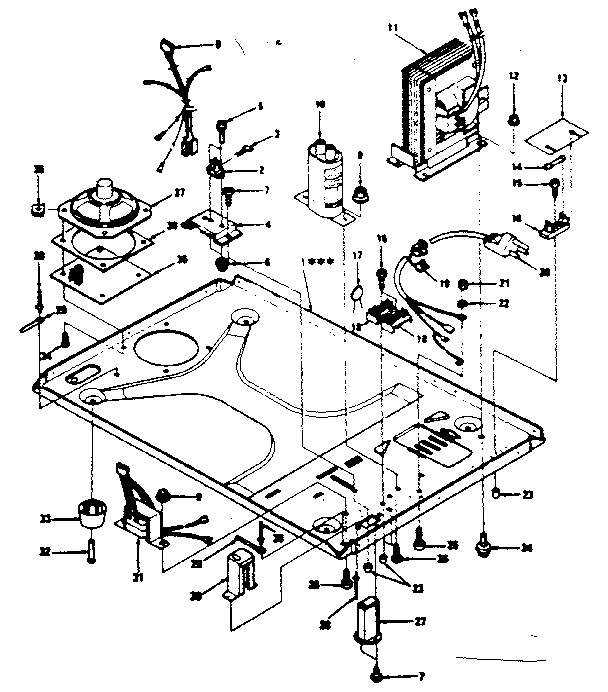 Microwave Parts Diagram and Parts List for 5648998310  Kenmore Microwave
