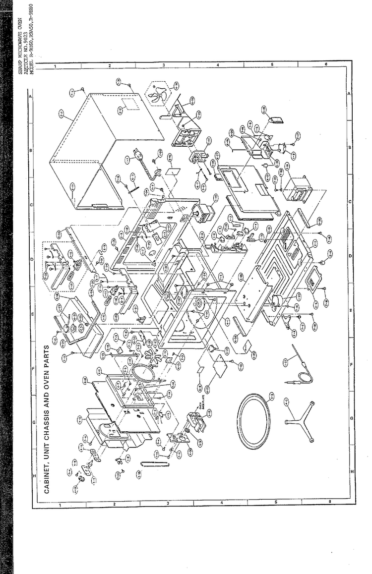 Motor/fan Housing And Exhaust Duct Page 2 Diagram and Parts List for 8007B  Frigidaire Dryer