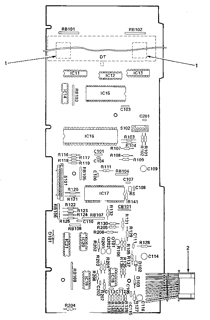 Main Control Circuit Board Diagram and Parts List for 5648998310  Kenmore Microwave