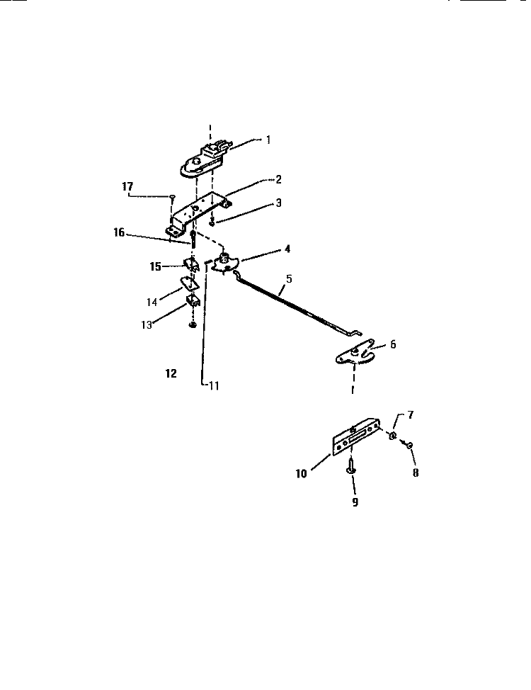 DOOR LATCH ASSY. Diagram and Parts List for KF330JDDO  Frigidaire Range