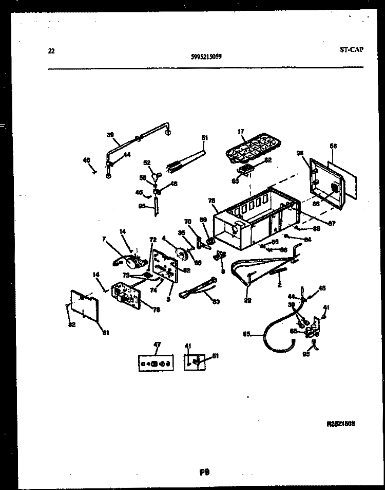 ICE MAKER AND INSTALLATION PARTS Diagram and Parts List for RS22F9YX1C  Gibson Refrigerator