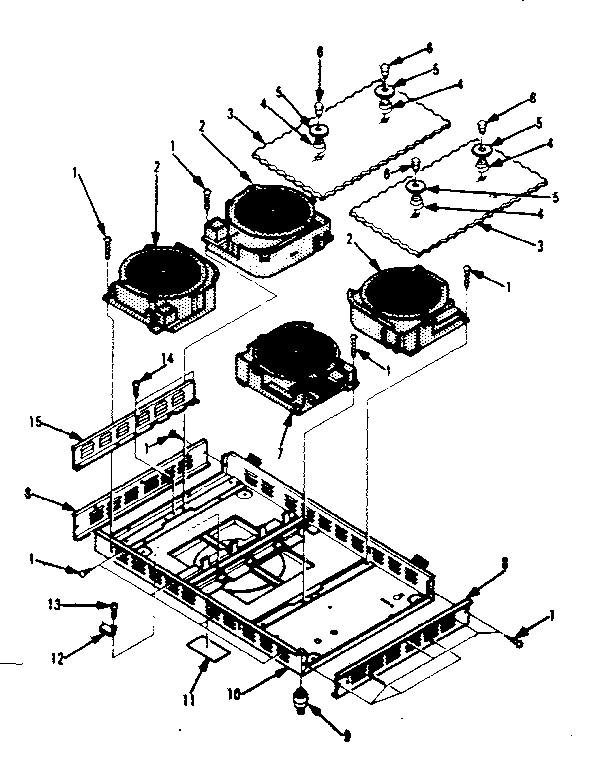 Frame Parts Diagram and Parts List for 5644488510  Kenmore Cooktop