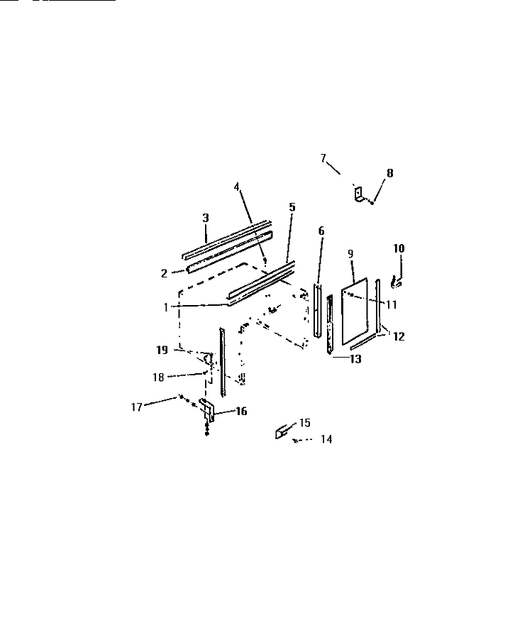WINDOW MOUNTING PARTS Diagram and Parts List for M420B2SA  Kelvinator Air Conditioner