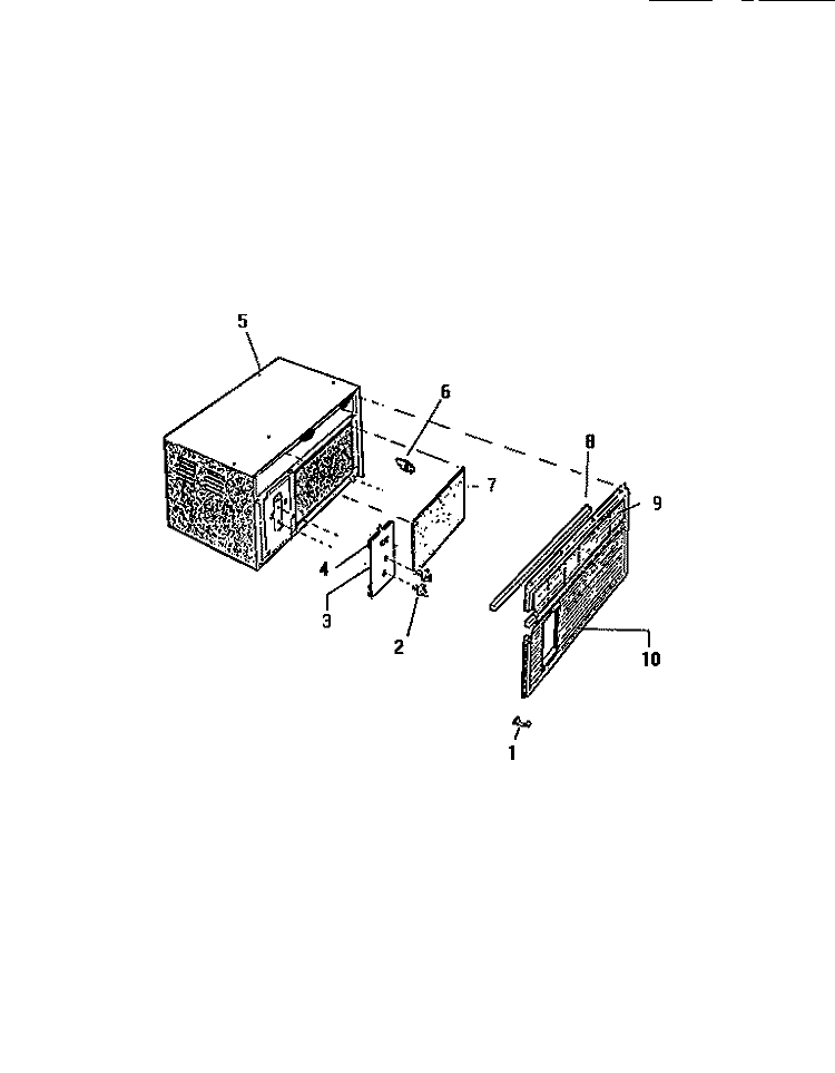 CABINET, FRONT, WRAPPER Diagram and Parts List for S2-06B1E  Kelvinator Air Conditioner