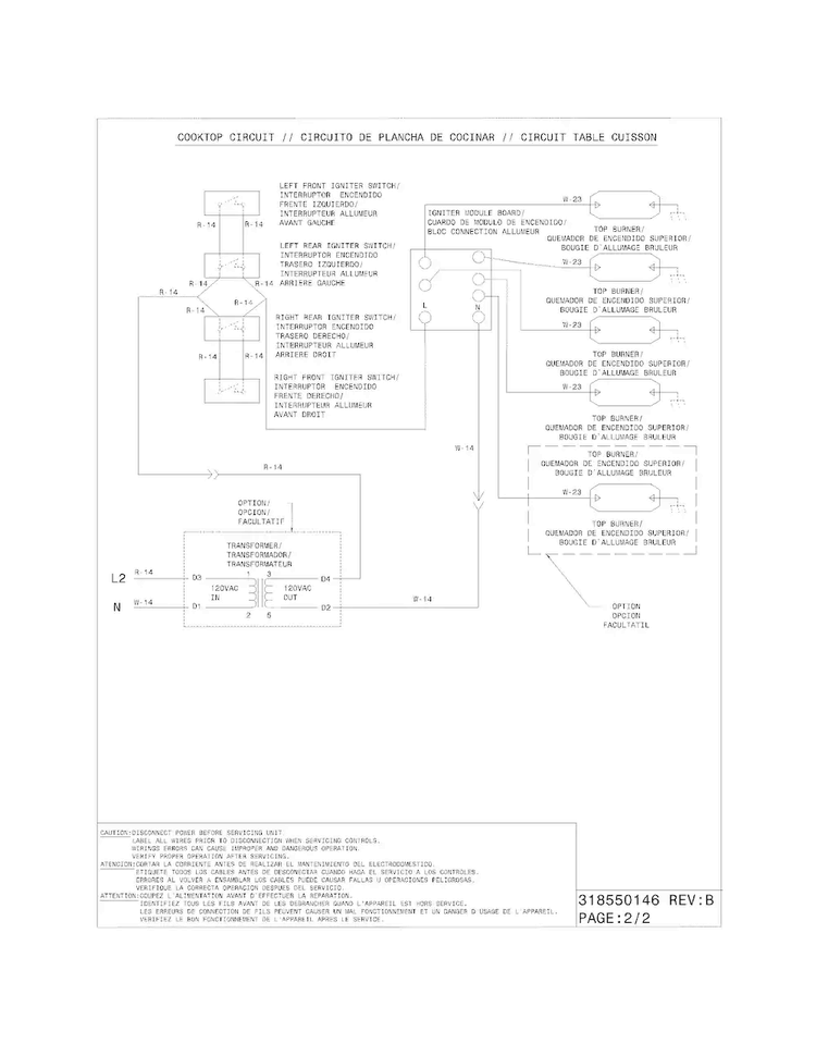 Wiring Diagram Diagram and Parts List for EW30DS65GS9  Electrolux Range