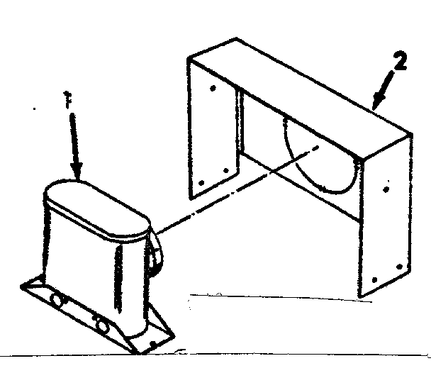 Horizontal vent kit Diagram and Parts List for 867736151  Frigidaire Furnace