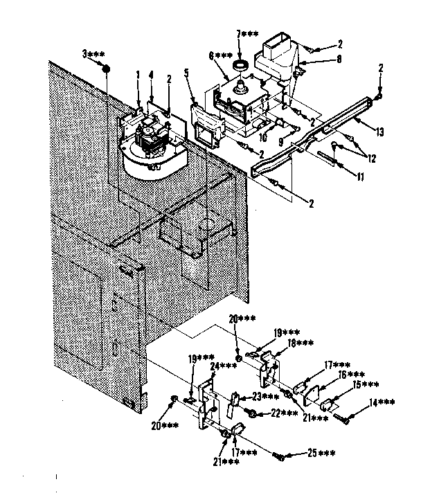 Switches And Microwave Diagram and Parts List for 5648568511  Kenmore Microwave