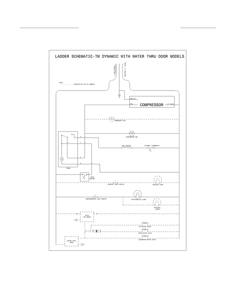 Wiring Schematic Diagram and Parts List for 25362112013  Kenmore Refrigerator