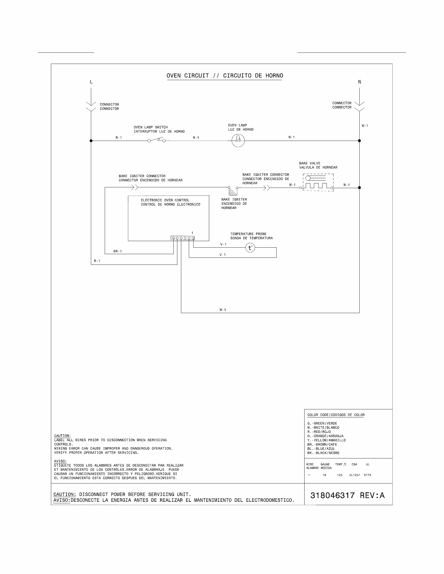 Wiring Diagram Diagram and Parts List for 79030522802  Kenmore Wall Oven