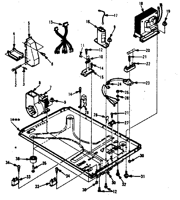 Microwave Parts Diagram and Parts List for 5648678610  Kenmore Microwave