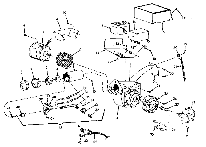 Oil burner assembly Diagram and Parts List for 867747821  Frigidaire Heater