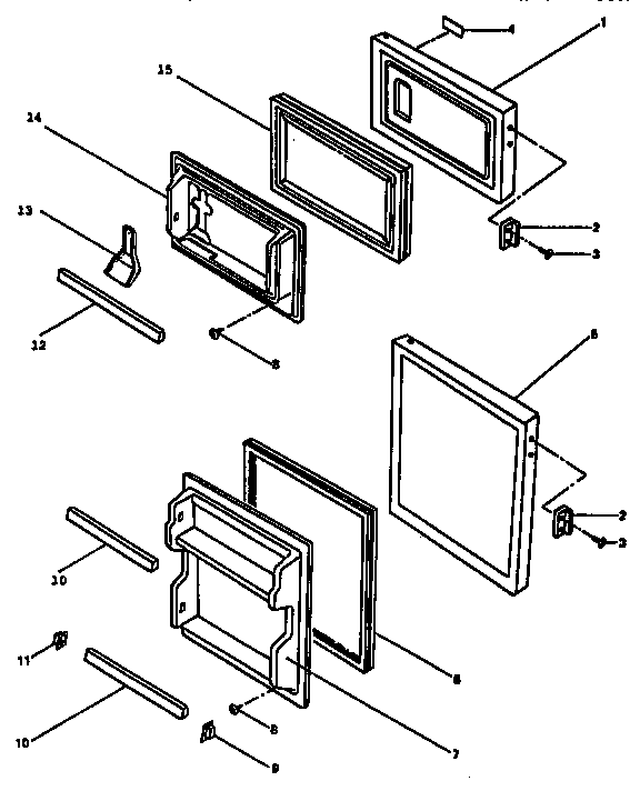 Door Parts Diagram and Parts List for 5649932910  Kenmore Refrigerator