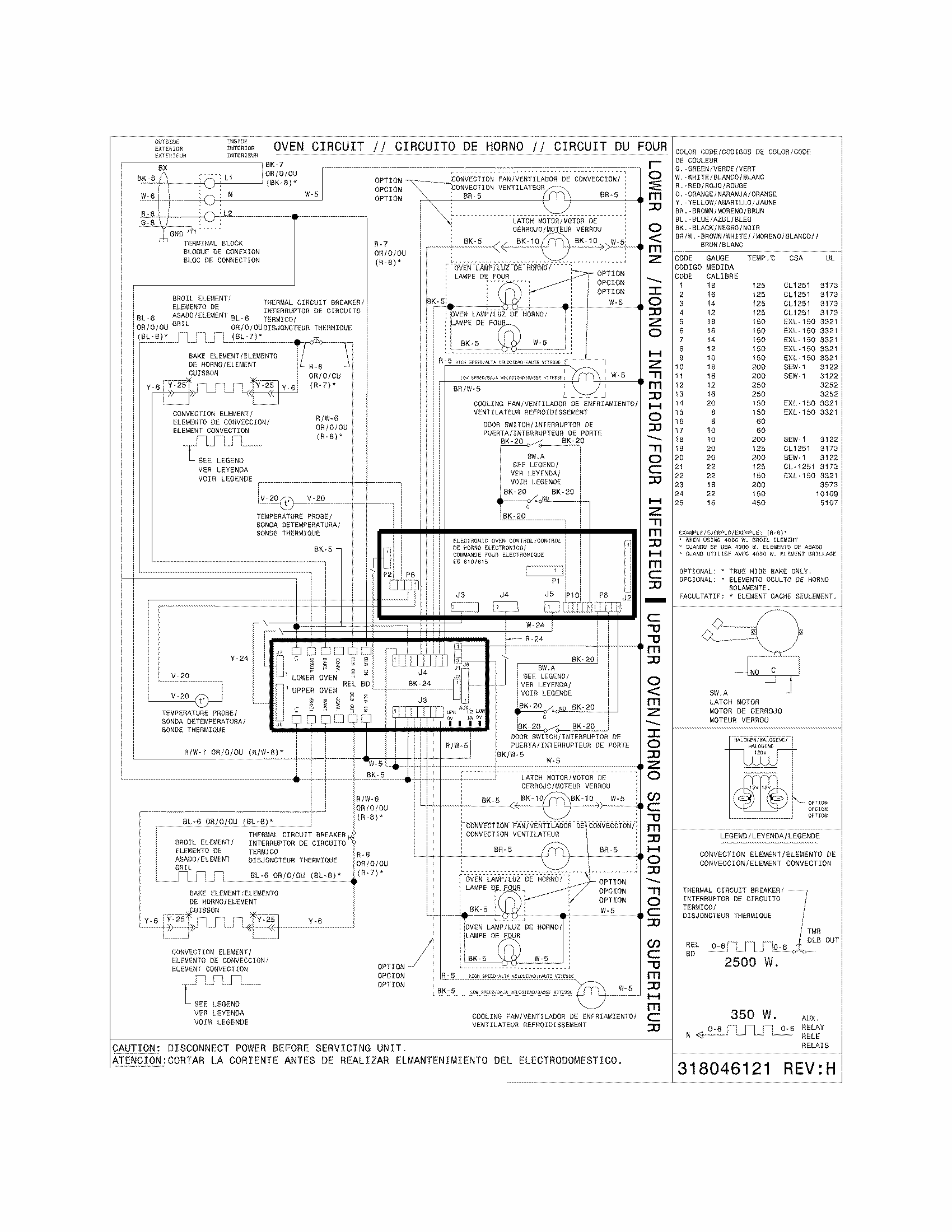 Wiring Diagram Diagram and Parts List for 79048774900  Kenmore Wall Oven