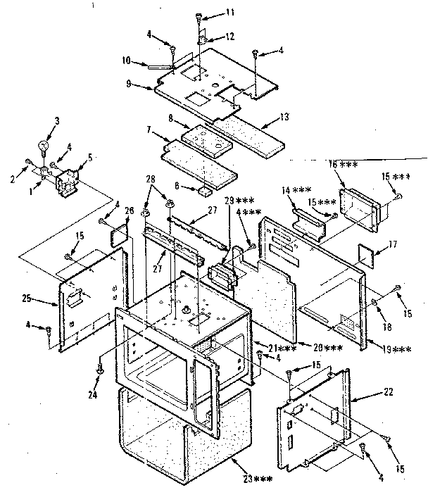 Cavity Parts-a Diagram and Parts List for 5648688410  Kenmore Microwave