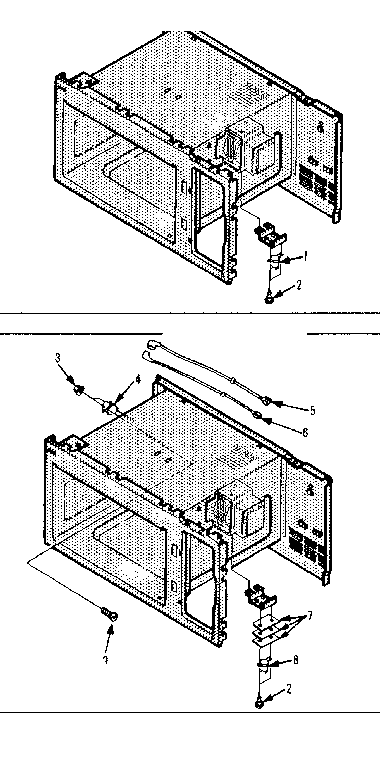 Oven Thermostat And Magnetron Thermostat Diagram and Parts List for 5648728610  Kenmore Microwave