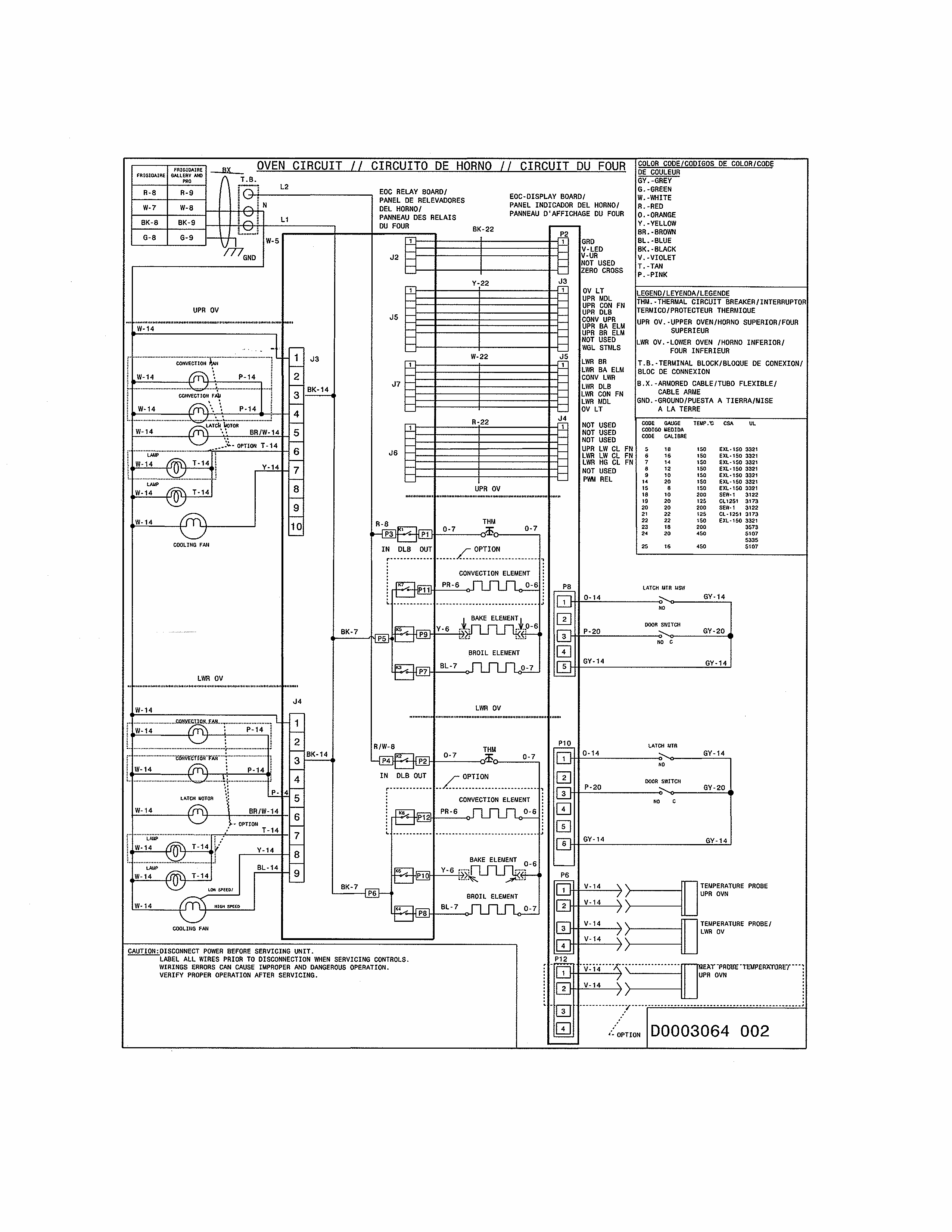 Wiring Diagram Diagram and Parts List for 79049532312  Kenmore Wall Oven