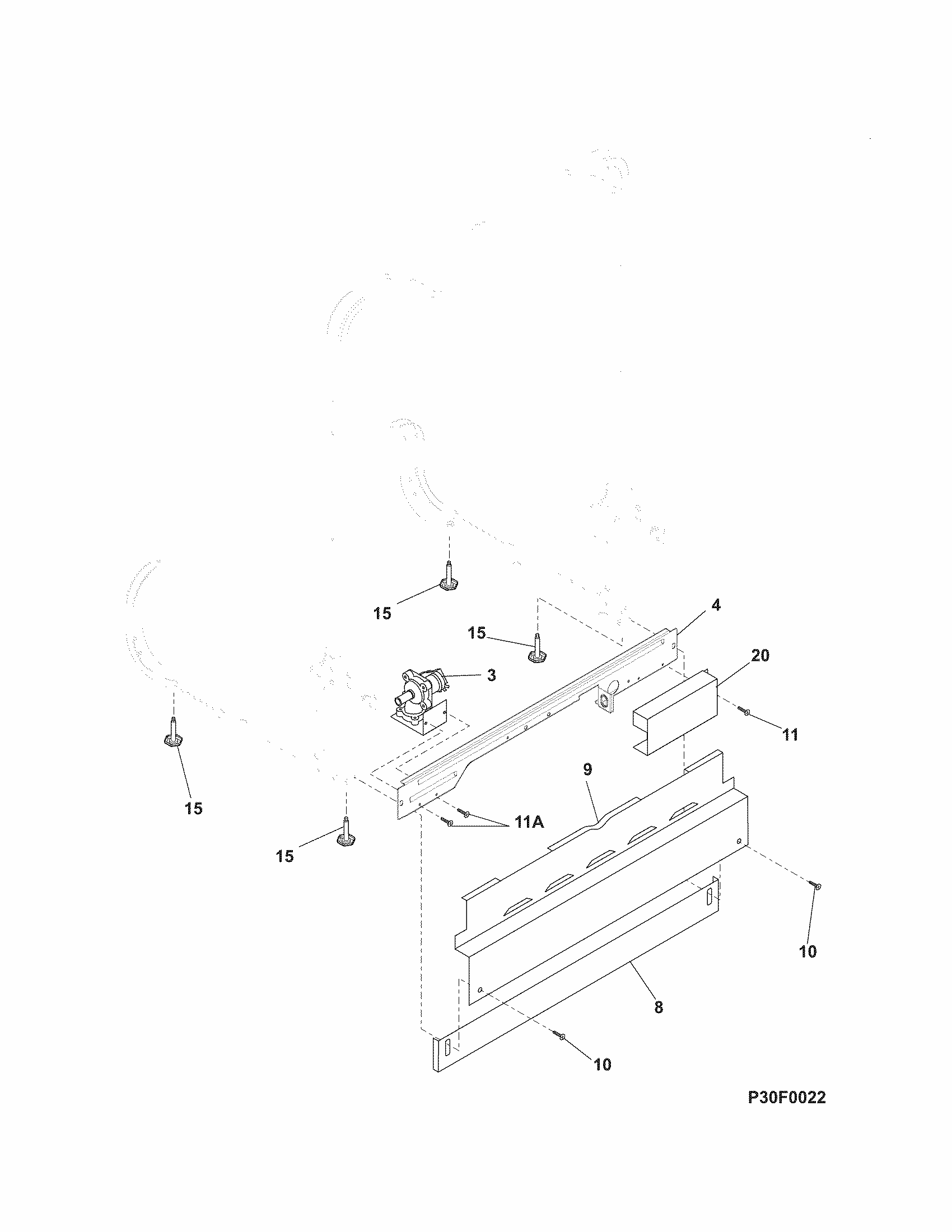 Frame Diagram and Parts List for 58714014411B  Kenmore Dishwasher