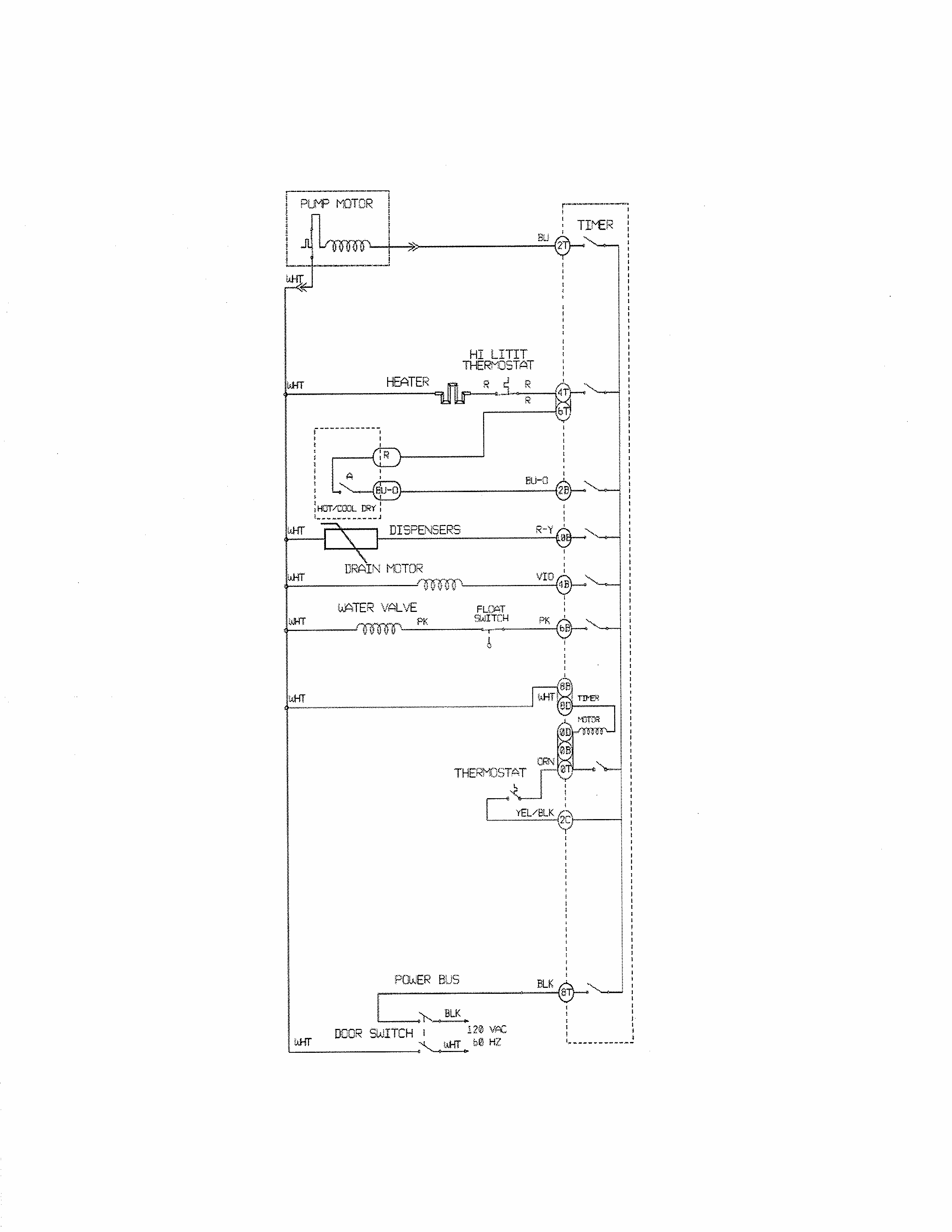 Wiring Diagram Diagram and Parts List for 58714013411B  Kenmore Dishwasher