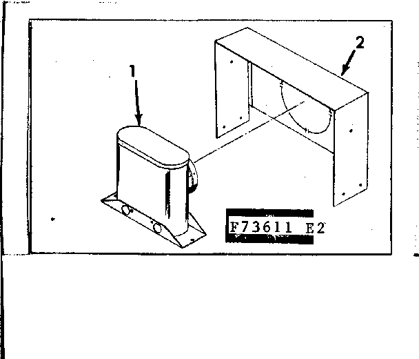 Horizontal vent kit Diagram and Parts List for 867736311  Frigidaire Furnace