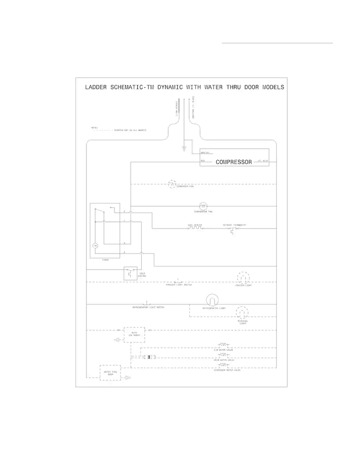 Wiring Schematic Diagram and Parts List for FRT21G2NW0  Frigidaire Refrigerator
