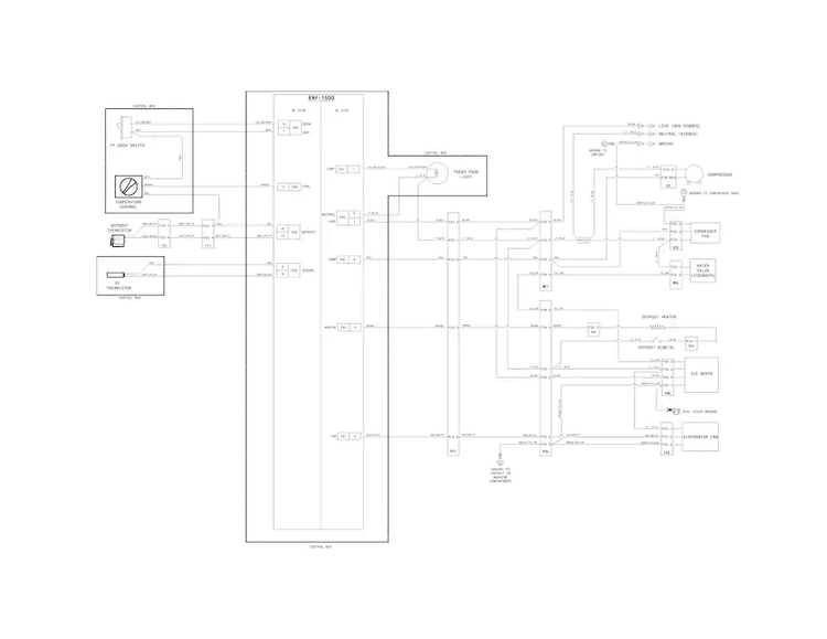Wiring Schematic Diagram and Parts List for FFTR2021QS4  Frigidaire Refrigerator