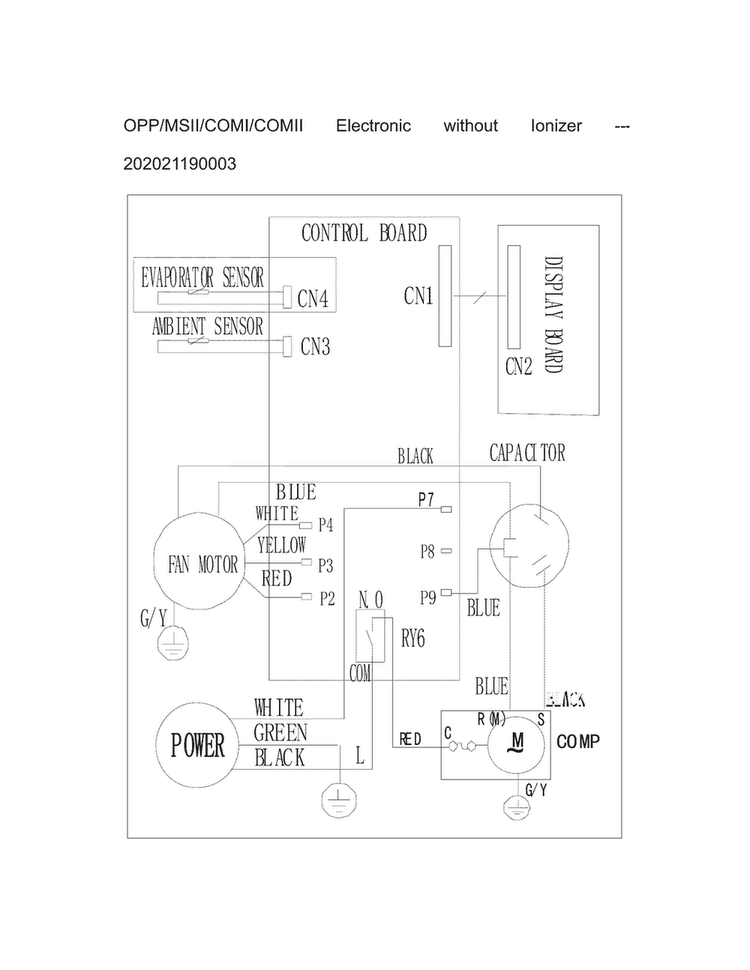 Wiring Diagram Diagram and Parts List for 25370121013  Kenmore Air Conditioner