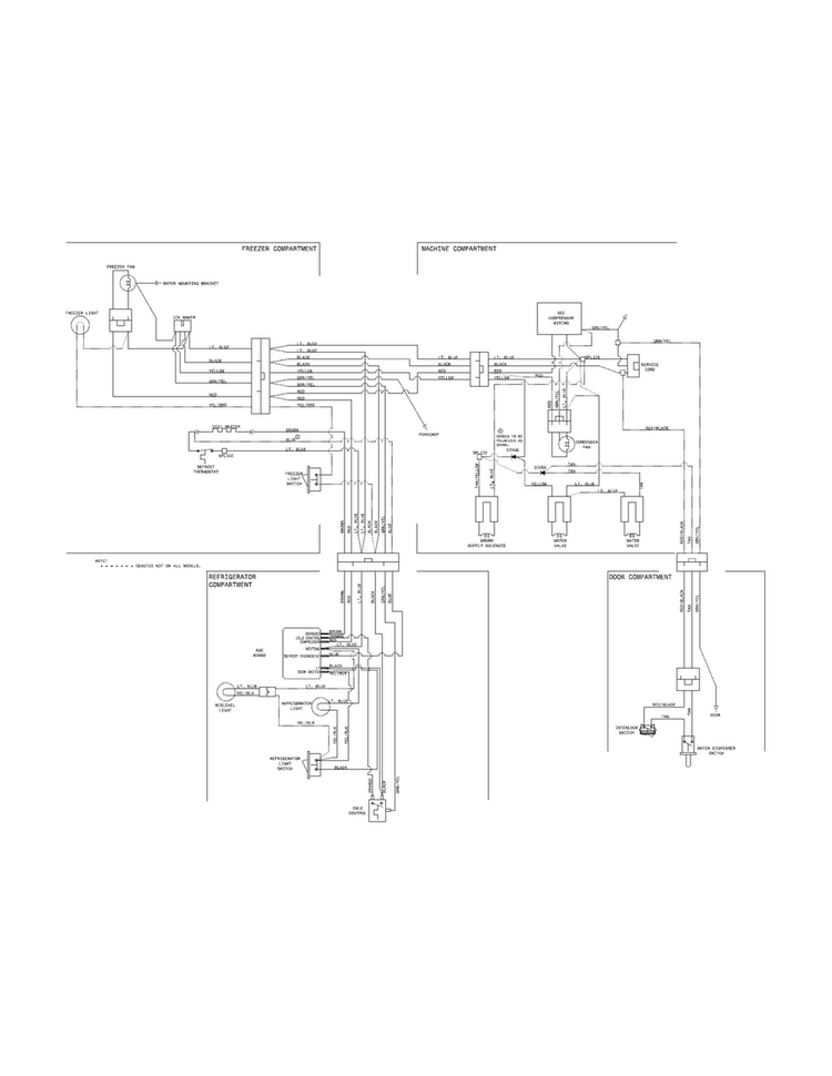Wiring Diagram Diagram and Parts List for FGUI2149PF1  Frigidaire Refrigerator