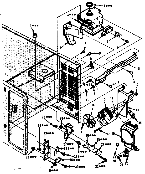Switches And Microwave Parts Diagram and Parts List for 5648778621  Kenmore Microwave