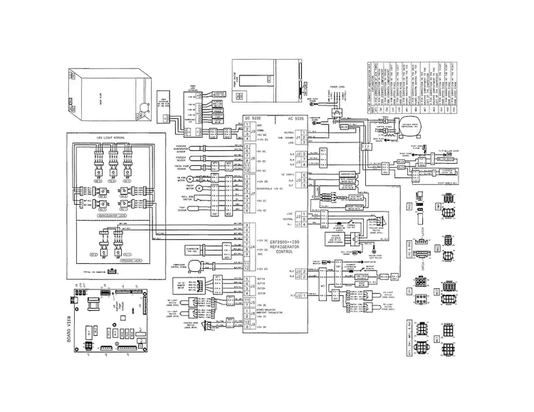 Wiring Diagram Diagram and Parts List for FPBS2777RF6  Frigidaire Refrigerator
