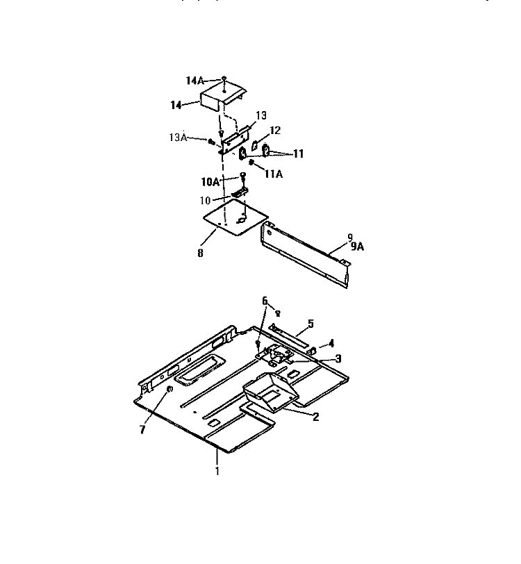 BURNER PANEL Diagram and Parts List for GF980HXF2  Frigidaire Wall Oven