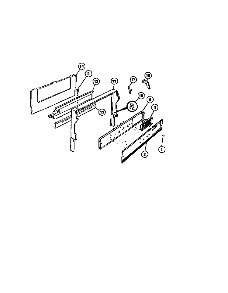 BACKGUARD Diagram and Parts List for CGC4C6DXC  Gibson Range