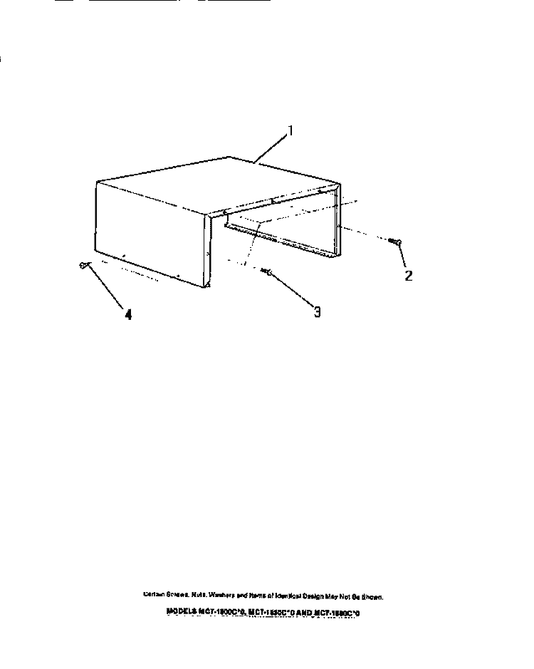CABINET SHELL Diagram and Parts List for MCT1550C0  Frigidaire Microwave